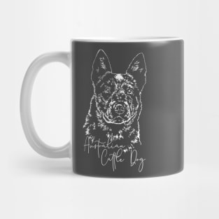 Funny Australian Cattle Dog lover dog portrait Mug